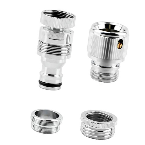 4-teiliger Schnellanschluss-Spülbecken-Wasserhahn-Adapter mit