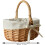 Home Easter Basket Small Wicker Basket with Handle Easter Basket HandWoven Small Wicker Basket with Handle 2 Pieces Handle 4