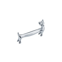 Essstäbchenhalter aus Legierung alloy chopstick holders 6 Stck 4x6.5cm Silver