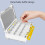 bait storage containers, bait, storage box, transparent tray, bait divider 4