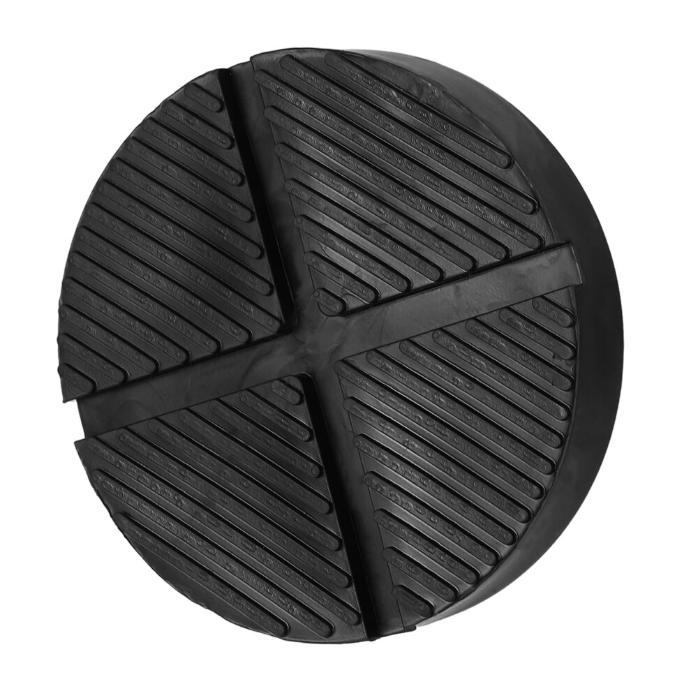 Nonslip Jack Pad For Car, Slotted Frame Adapter, Pinch Weld Rail Protector, Rubber, Protects Rails, Black 9001264705589
