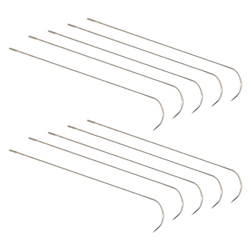 10pcs Upgraded Hook Tip Beading Needle For Tiny Beads-0.8MM