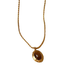 Necklace Titanium Steel Chain With Natural Gemstones For-10