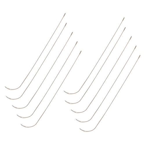 Professional 10 Piece Curved Beading Needle Set Enlarged-0.5MM