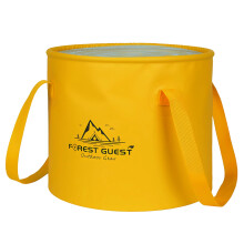 Foldable PVC Bucket 20L Waterproof Collapsible with Sturdy Handles for Camping, Cleaning, Plumbing