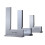 Professional Flat Mouth Square Gauges 3 Size Accurate-75x50 2