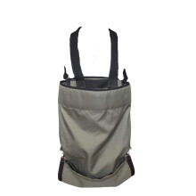 Picking apron for fruits, vegetable picking apron, Oxford fabric, collection bag for garden, orchard, gray.