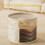 Hat Storage Box Round Transparent with Dust Cover, Large Stackable Travel Hat Organizer Beige 2