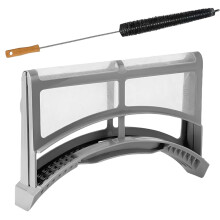 Dryer lint screen and brush set filter net