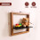 GEEZY GEEZY Wall Mounted Square Floating Shelf 3D Box Wood Picture Ledge Decorative Display 9