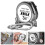 Compactly 3Meter Carbon Steel Measuring Tape with-Silver 3