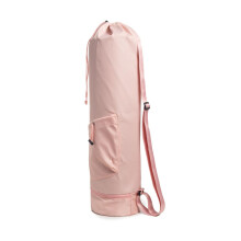 Yoga Mat Bag with Water Bottle Pocket and Bottom Wet Compartment, Multifunctional Yoga Mat Storage Container, Patent Pending Pink