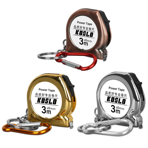 Compactly 3Meter Carbon Steel Measuring Tape with-Silver 1