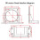 Solid Motor Frame With Four Hole Base For 370W Motors-90 by 90 6