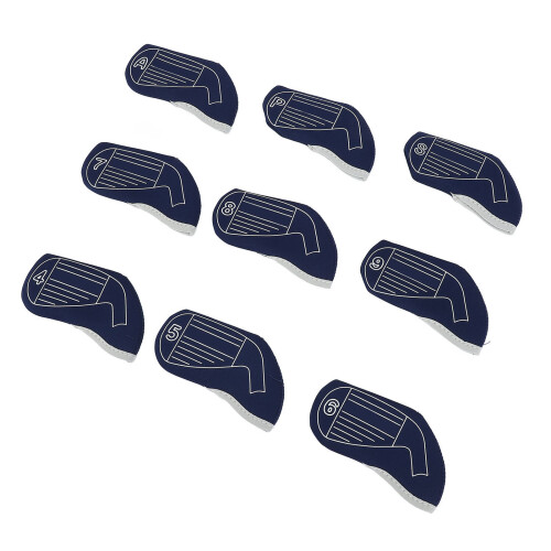 9PCS Club Eisen Head Covers Club Schutzhülle 2