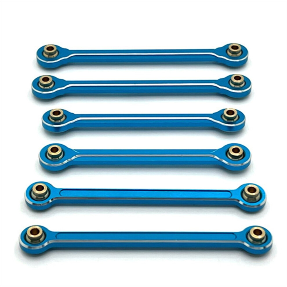 Rc Car Upgrade Pull Rod Link Steering Set For 1/10 10208 Parts Blue 4852494380122