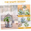 Flower Pot Stand Iron Hanging Planter Rack for Dining Table Home Office Space Saving Decor 3
