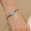 Soft Braid Fish Charm Bracelet Stainless Steel-Yellow 5