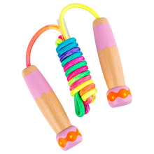 Versatile Use Jump Rope, Adjustable Wooden Handle With Ergonomic Design For Fitness And Fun, Soft Grip Skipping Rope For All Age Groups