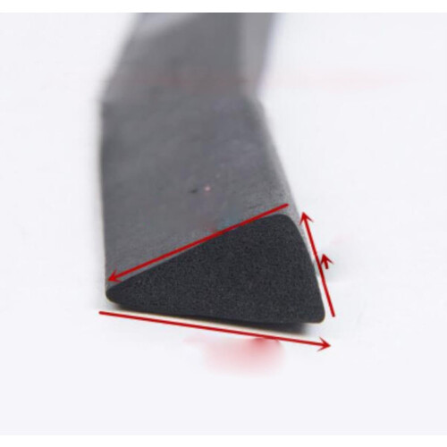 Window Seals, 1 Meter Triangular Rubber Foam Sealing Strip, 12mm 1