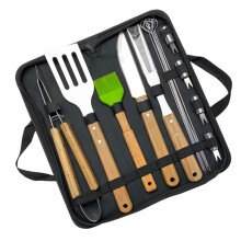 Grill Accessories BBQ 16Piece Grill Spatula Set Grill Spatula Tongs Brush Cooking Utensils for Camping Garden Picnic