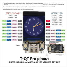 NerdMiner T-QT ESP32S3 GC9A01 0,85-Zoll-LCD-Displaymodul für NerdMiner