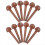 12Pcs/Set Udder String Spools Redwood Pegs Stringed Peg Repair Mainten 1