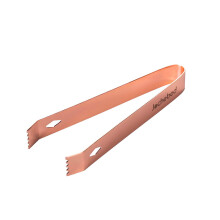 Stainless Steel Ice Bucket Tongs Light Rose Gold Mini Metal Tongs for Serving Ice Sugar Whiskey Dessert