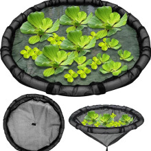 Pond Plant Protector Mesh with Lifting Ring, Floating Fish Barrier Guard for Water Garden 80cm