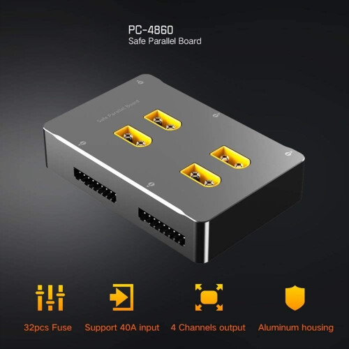 PC-4860 Lipo-Akkuladegerät 1-8S Sicheres Parallel-Ladeboard Balancer C 2
