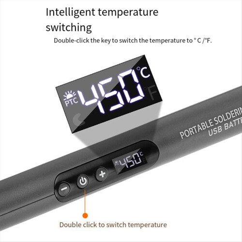 USB-Digitallötkolben, einstellbare Temperatur 300-450, Typ-C-Anschluss 2