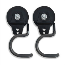 2er-Pack rutschfeste Garagenhaken, robust, stark magnetisch, aus Eisen