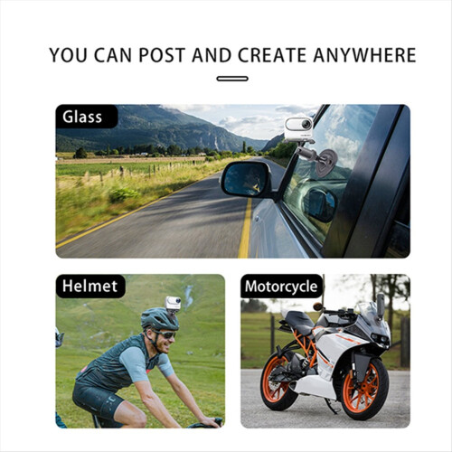 Action Camera Flexible Adaptive Fixed Base for X4 Helmet Curved Flat 1