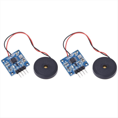 2PCS Piezoelectric Vibration Tapping Sensor Module Switch Mini Motors 1