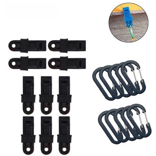 Grampos reutilizáveis para lona, equipamento de camping com forte poder de fixação.