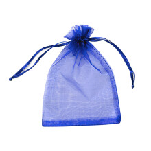 Bolsas para empaquetar joyas para eventos de negocios, bolsitas de organza blanca transparente con elegante cordón, perfectas para regalos de boda y