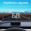 Head Up Display for Car, Car HUD Windshield Speedometer Projector with 6