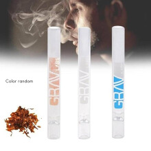 Smoke Accessories, Reusable Glass Smoking Tips, Medical Grade Borosilicate Glass For A Healthy And Flavorful Experience, Length 10 Cm, Random Color, 1