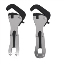 2pcs Mini Stubby Pipe Vise Wrench,Mini Stubby Wrench, Mini Self Adjust