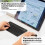 10 Inch Bluetooth Keyboard Rechargeable Ultra-Slim Wireless Mouse Set 4