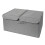 Elegant Foldable Fabric Storage Boxes with Lids Thick Material Extra Strong Multi-Purpose Lightweight Stackable for Home Office Organization 4