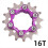 Bicycle Flywheel Single Speed Gear 16T Fixed Sprocket 6