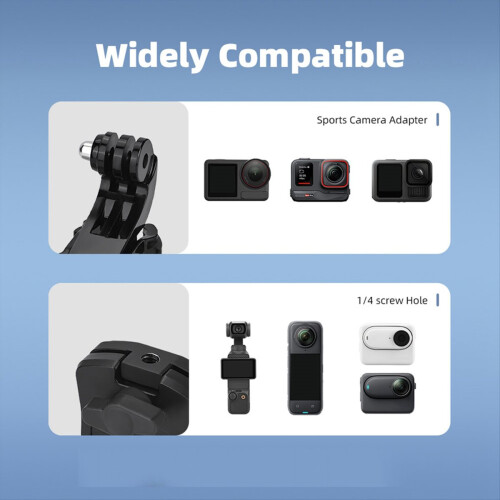 Windshield Mounting Clamp Mount for 13 / Action 5 Pro Pocket 3 GO 3S 1