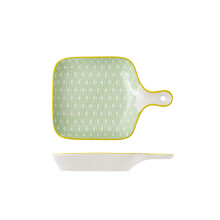 Ceramic Bakeware Set of 2, 8.7 Inch Porcelain Pie Dish with Handles, Oven Microwave Dishwasher Safe