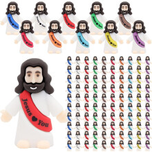 100 Miniature Jesus Statues, Religious Christmas Figures, Holiday Gifts