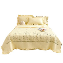 Tecido Tencel macio e lavado para conforto e durabilidade incomparáveis, capa de edredom Cottage Core com babados para um refúgio romântico e