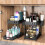 Kitchen Organizer Table Top Double-Layer Pull-Out Shelf Cabinet Pull-Out Sink Rack 5