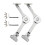 Heavy Duty Hinge Lid Support Hinge Hinge Soft Close Chest Hinge Support for Cabinet Kitchen Wardrobe 2 PCS 1