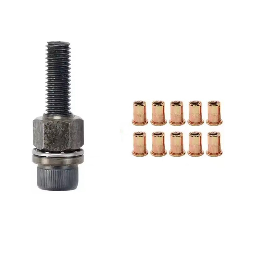 Фото - Цвяхи, шурупи, кріплення Ręczny Nitownik do Śrub i Nakrętek Nitowych Adapter do Metalowych Tablic Rejestracyjnych Prosta Instalacja 11 Szt. M10
