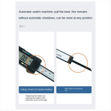 Plastic Digital Caliper, Inch Metric Fraction Conversion, 0-150mm Jewe